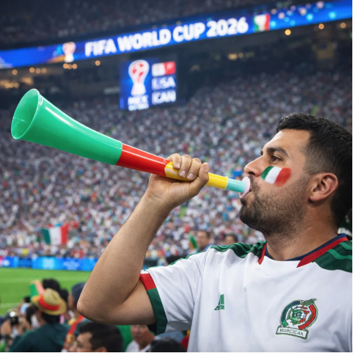 Trompeta de fiesta curva extensible de 3 secciones, ideal para animar partidos, celebraciones y eventos deportivos de la Copa del Mundo 2026. Venta al por mayor 2159-8