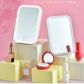 Espejo de maquillaje con luz LED cuadrado 17.5*11.5*2cm para tocador al por mayor 