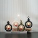 Lámpara decorativa navideña con luz LED cálida y diseño de Papá Noel. Ideal para colgar o colocar sobre mesas, repisas o ventanas. 8.5 cm*12cm Venta al por mayor 2230-10
