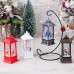 Lámpara decorativa navideña con luz LED cálida y diseños de Papá Noel, renos y muñeco de nieve.13×5.5 cm, ideal para el hogar o regalos. Venta al por mayor 2230-9