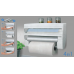 Soporte de cocina 4 en 1 para pared con dispensador de papel, película y especieros, práctico y compacto, venta por mayoreo 23521-1