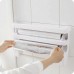 Soporte de cocina 4 en 1 para pared con dispensador de papel, película y especieros, práctico y compacto, venta por mayoreo 23521-1