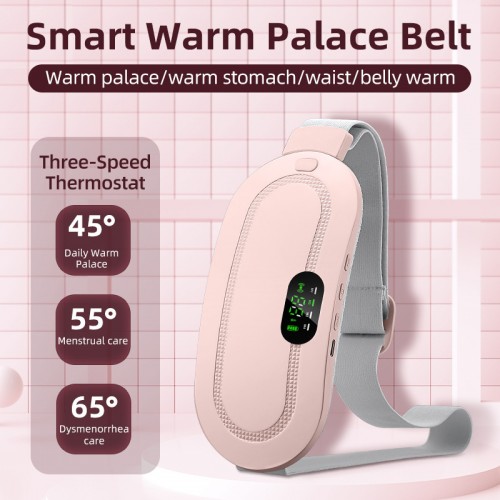 Almohadilla eléctrica de calefacción inalámbrica para cólicos menstruales, portátil con 3 niveles de temperatura y 4 modos de masaje, venta por mayoreo