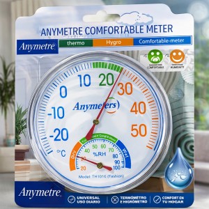 Termómetro e Higrómetro Analógico de Pared por Mayoreo 23986-8
