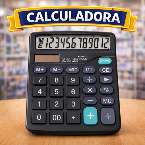 Calculadora Electrónica de 12 Dígitos por Mayoreo 24750-6