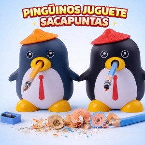 Sacapuntas Infantil de Pingüino por Mayoreo 24781-2