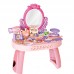 Tocador infantil de maquillaje con espejo y 30 accesorios, mesa de belleza para niñas con secadora, peines, maquillaje de juego y accesorios de fantasía Venta al por mayor 25-8303 Tocador infantil de maquillaje con espejo y 30 accesorios, mesa de belleza para niñas con secadora, peines, maquillaje de juego y accesorios de fantasía Venta al por mayor 25-8303