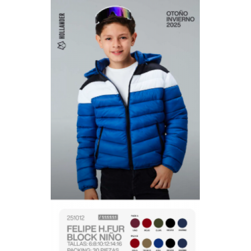 Chamarra acolchada para niño Ideal para mantener el calor en días fríos. Ligera, suave y perfecta para uso diario, escuela o actividades al aire libre. Venta al por mayor 251012 Chamarra acolchada para niño Ideal para mantener el calor en días fríos. Ligera, suave y perfecta para uso diario, escuela o actividades al aire libre. Venta al por mayor 251012