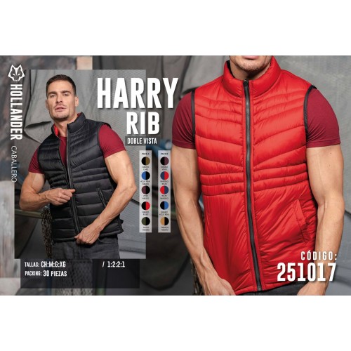 Chaleco para caballero   doble vista. Diseño acolchado tipo puffer, ligero y cómodo para clima frío. Venta al por mayor 251017  
