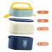 Lonchera para niños con 2 compartimentos, cierre seguro y práctica asa para transportar. Con divertidos diseños de animalitos (pato, oso y pingüino) VENTA AL POR MAYOR 2516ALO
