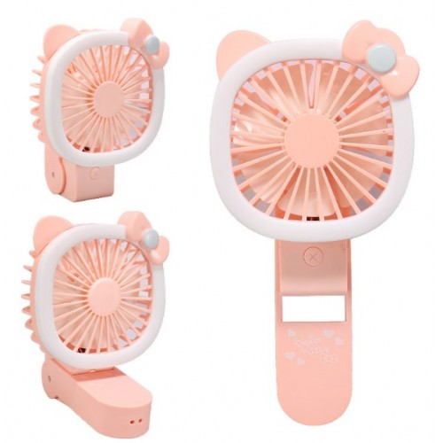 Mini ventilador recargable figura de Minnie Mause con luz Led 2626