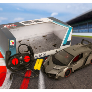 Auto deportivo a control remoto con control inalámbrico y batería recargable, coche RC de alta velocidad para niños y adultos, juguete de carreras estilo súper deportivo Venta al por mayor 266-4A 