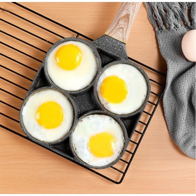 Sartén  creativa  antiadherente con 4 moldes circulares para cocina  en color gris, Por Mayoreo  WANG-16