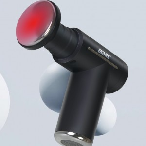 Pistola masajeadora de fascia con cabezales intercambiables con compresa caliente y fría para el dolor muscular al por mayor HLS-82601