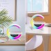 Bocina altavoz bluetooth inalámbrico con luz RGB y reloj con alarma MAYOREO 10606