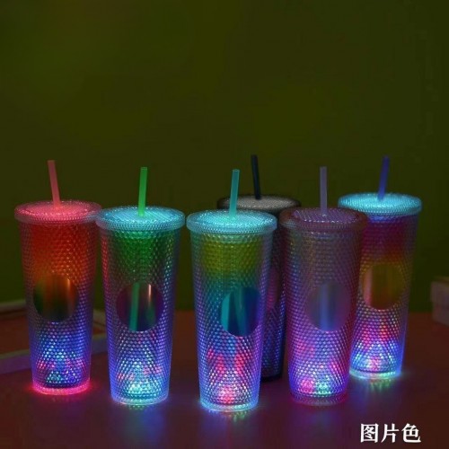 Vaso texturizado de 710ml con luz al por mayor 