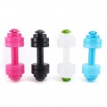 Botella deportiva forma mancuerna 500ml, cilindro de pesa colores variados, venta por mayoreo 2963