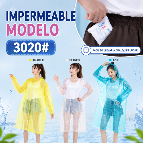 Impermeable compacto en colores surtidos. Ideal para llevar en el bolsillo. Venta por mayoreo Impermeable compacto en colores surtidos. Ideal para llevar en el bolsillo. Venta por mayoreo