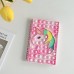 Cuaderno con pasta de silicón Antiestrés pop it unicornio