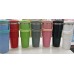 Termo de acero inoxidable 30oz con tapa y asa, colores surtidos mantiene bebidas frías o calientes, venta por mayoreo