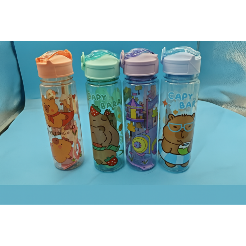 Botella Infantil Doble Capacidad con Diseño de Capibara 800+280ml  Venta por Mayoreo 3124