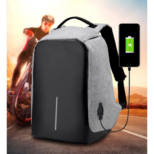 Mochila antirrobo con entrada USB