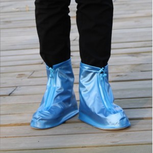 Fundas impermeables para zapatos con cremallera, fundas de PVC antideslizantes resistentes al desgaste