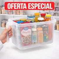Caja organizadora multiusos con asa transparente - Por Mayoreo - 32622201