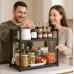 Organizador de cocina de un nivel para microondas y especias multifuncional ajustable venta por mayoreo CFJ-1202