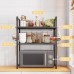 Organizador de cocina de 3 niveles para microondas y utensilios, estructura metálica compacta para encimera, venta por mayoreo 34122-18