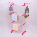 Tendedero portátil de 3 niveles con ruedas giratorias, estructura plegable ajustable para ropa, práctico para interiores o exteriores, venta por mayoreo 34122-25