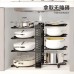 Organizador metálico ajustable para ollas, sartenes y tapas. Con diseño resistente y ranuras ajustables que permiten ahorrar espacio en la cocin VENTA AL POR MAYOR 34122-35
