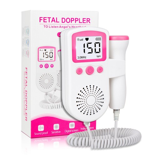 Doppler fetal portátil con pantalla digital y altavoz, frecuencia 3.0 MHz, modelo 34142-101-1, Mayoreo 