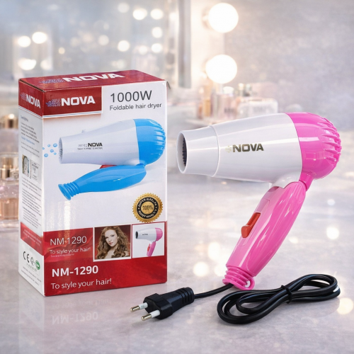 Secadora de Cabello Plegable NOVA 1000W por Mayoreo 34142-115