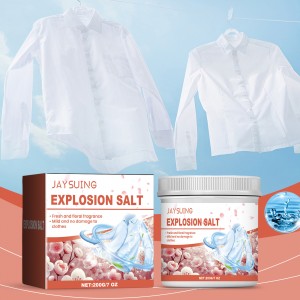 Detergente Explosion Salt con oxígeno activo, ideal para ropa muy sucia. Disuelve manchas difíciles, elimina olores profundos y deja la ropa limpia y fresca. Apto para lavadora y lavado a mano. Venta por mayoreo 34142-127