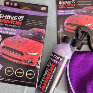 Revestimiento cerámico Shine Armor 60ml. Limpieza sin agua, pulido instantáneo y protección hidrofóbica para coche. Venta por mayoreo