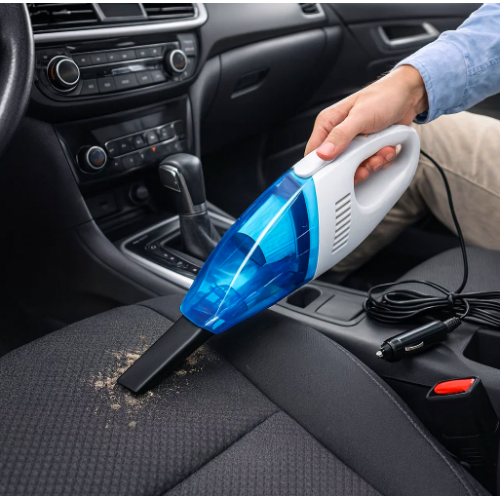 Aspiradora portátil para auto de alta potencia con cable, limpiador eléctrico para coche con boquilla incluida, ideal para limpieza interior y rincones difíciles  Venta por mayoreo 34142-14