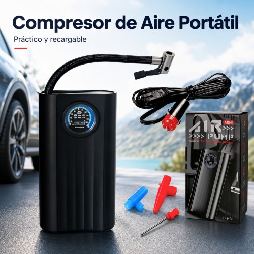 Compresor de Aire Portátil Recargable por Mayoreo