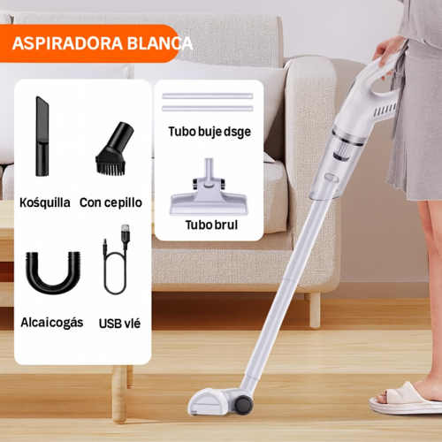 Aspiradora De Mano Con Potencia De Succión Efectiva Para Limpieza De Todo Tipo De Superficies. Ideal Para Alfombras, Tapetes, Mayoreo 34142-16
