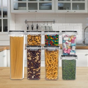 Set de Recipientes Herméticos Transparente para Cocina Organizadores de Alimentos Secos Diferentes Tamaños – Venta por Mayoreo  34142-19