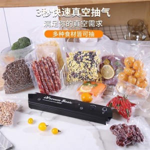 Sellador al vacío portátil automático para alimentos, máquina doméstica de empaque y conservación, venta por mayoreo 34142-20