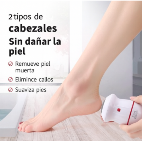 Removedor eléctrico de durezas para pies recargable, exfoliador portátil con rodillo rotatorio para talones suaves, Mayoreo 34142-55 