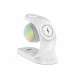 Altavoz Bluetooth 5 en 1 con cargador inalámbrico, iluminación LED, soporte para celular y reloj, venta por mayoreo 34142-69