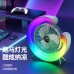 Ventilador pequeño de escritorio usb recargable, diseño colorido y silencioso con batería de larga duración, ideal para oficina o casa, mayoreo 34142-75