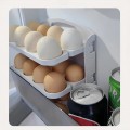Dispensador de huevos, organizador automático de huevos, bandeja de huevos apilable, soporte para huevos de cocina, almacenamiento práctico para refrigerador, mayoreo 34142-78
