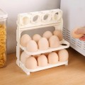 Dispensador de huevos, organizador automático de huevos, bandeja de huevos apilable, soporte para huevos de cocina, almacenamiento práctico para refrigerador, mayoreo 34142-78