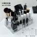 Organizador Acrílico Transparente para Maquillaje con Espejo Compartimentos Multiusos  Ideal para Labiales, Brochas y Cosméticos – Venta por Mayoreo