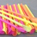 Popotes de plástico con cuchara colores surtidos paquete con 100 piezas por mayoreo 34866-3