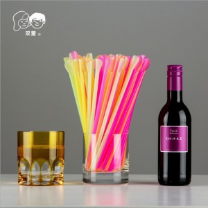 Popotes de plástico con cuchara colores surtidos paquete con 100 piezas por mayoreo 34866-3