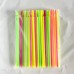 Popotes de plástico con cuchara colores surtidos paquete con 100 piezas por mayoreo 34866-3